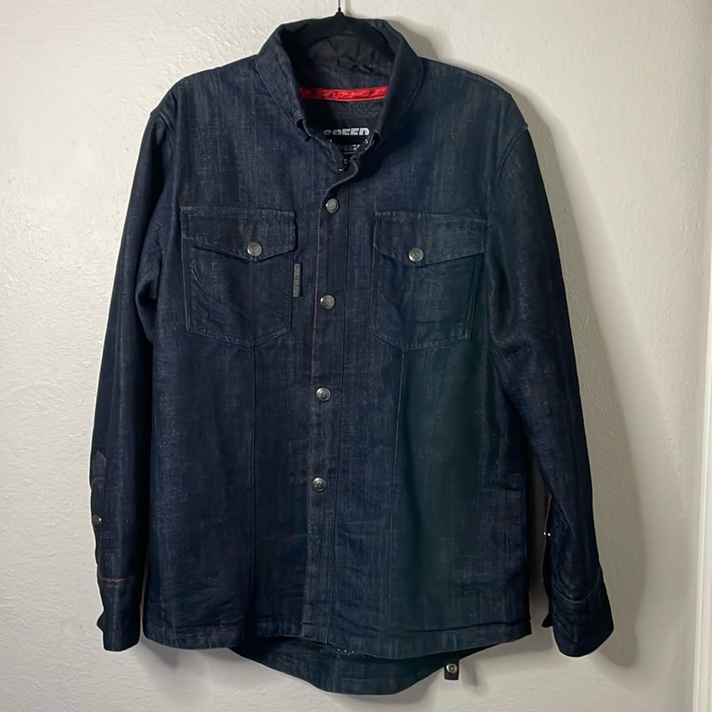 Speed And Strength Gridlock riding denim Jacket Size L